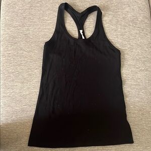 Lululemon Athletica Black Fitted Sleeveless Tank Top
